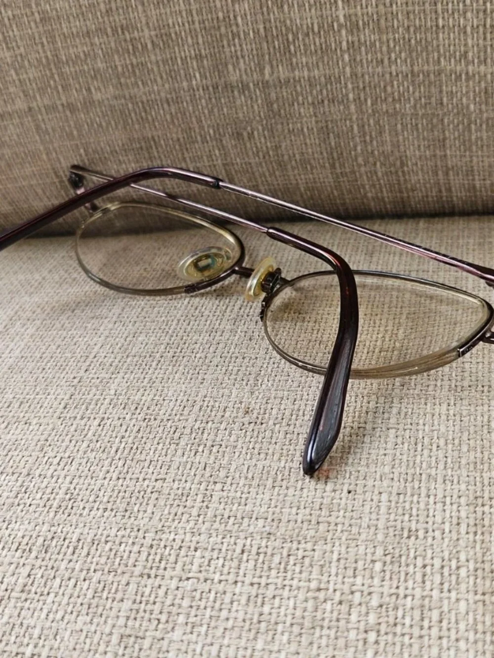 Anne Klein Women Glasses Frame Half Rim Eyewear 9054 Eyeglasses Brown To
